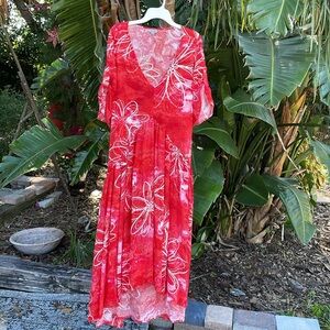 Avenue floral tieback asymmetric high low dress